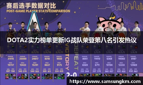 DOTA2实力榜单更新IG战队荣登第八名引发热议